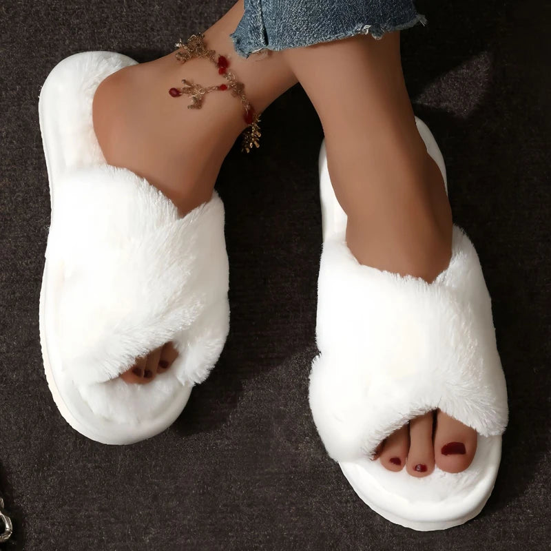 Zapatillas de casa peludas